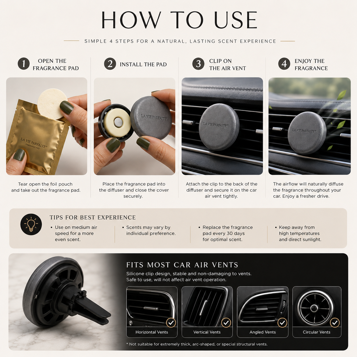 Fig & White Tea Car Diffuser
