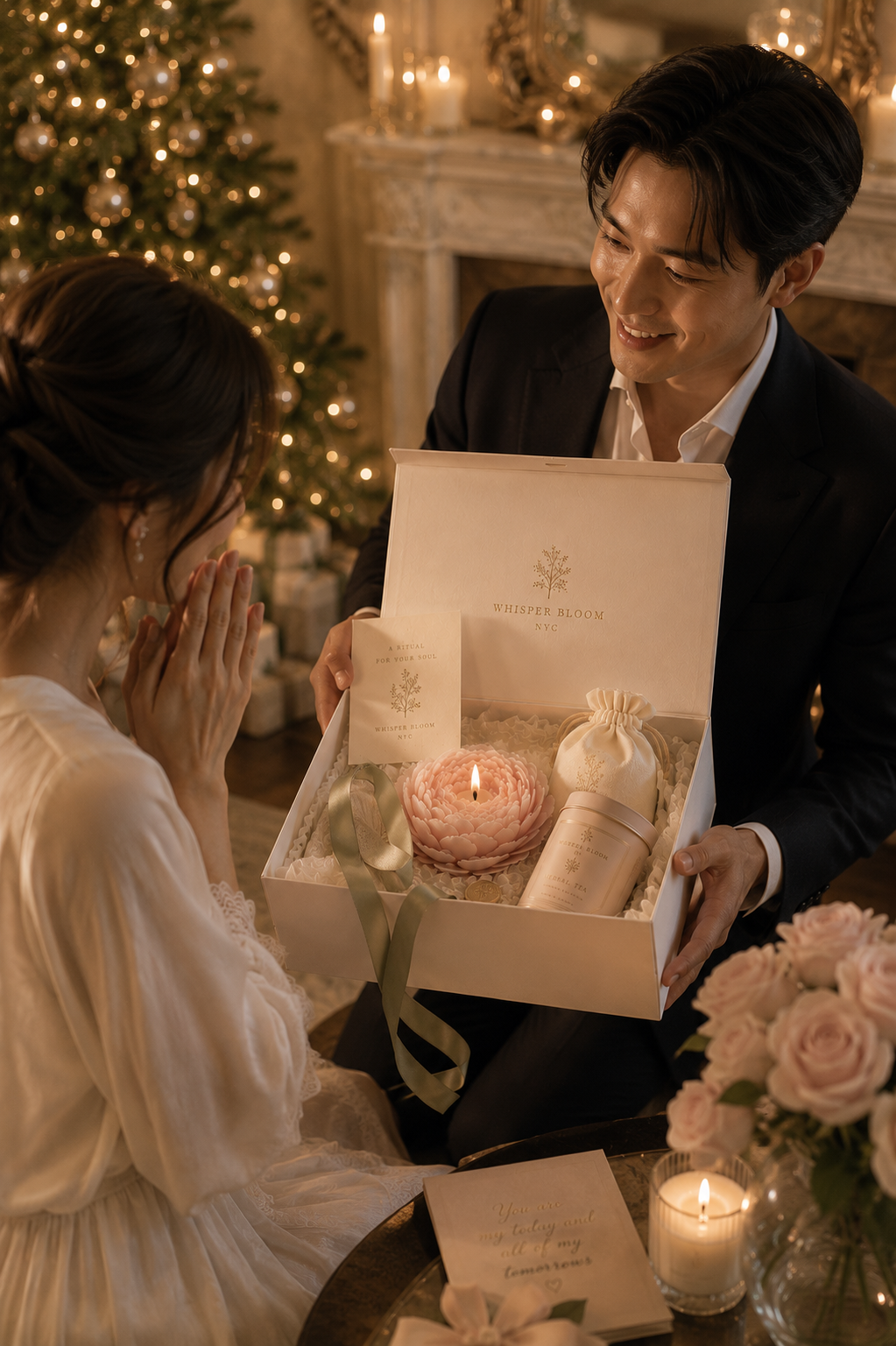 Whisper Bloom NYC founder Vivian's Grace of Enduring Strength set gifted to a mother who has given everything to her family
