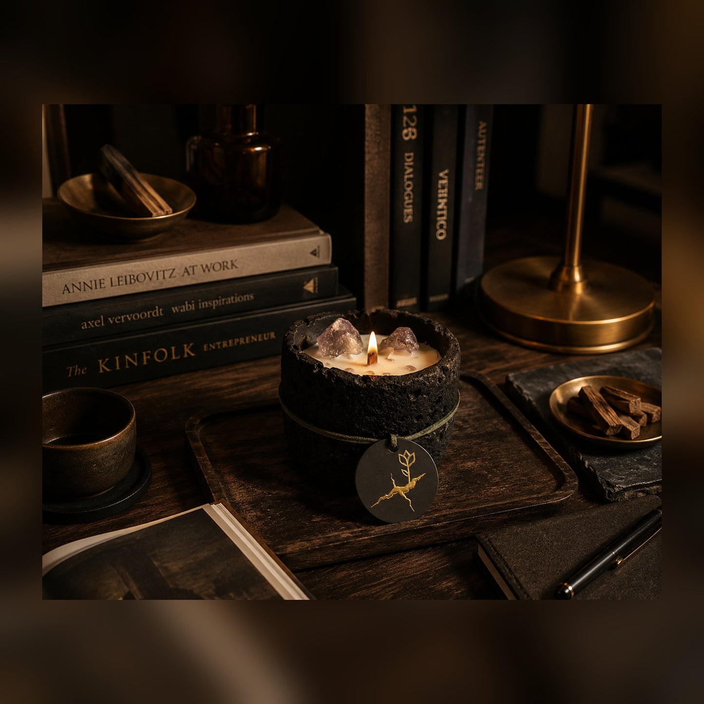 Oudh & Sandalwood Stone Bowl
