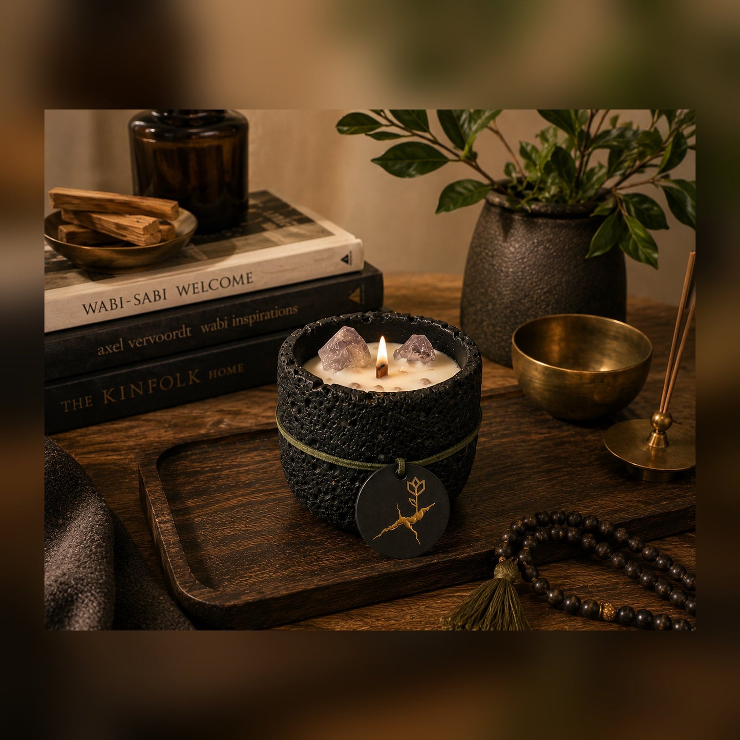Oudh & Sandalwood Stone Bowl