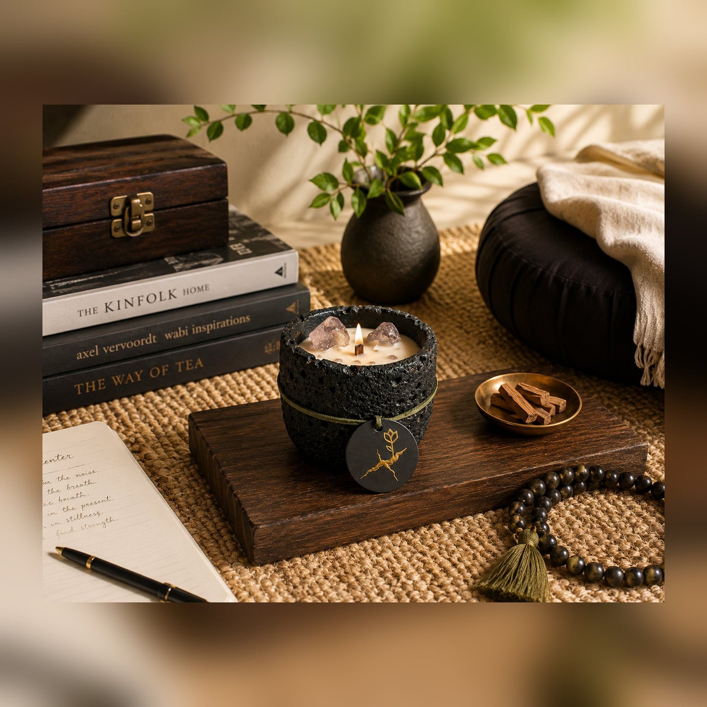 Oudh & Sandalwood Stone Bowl