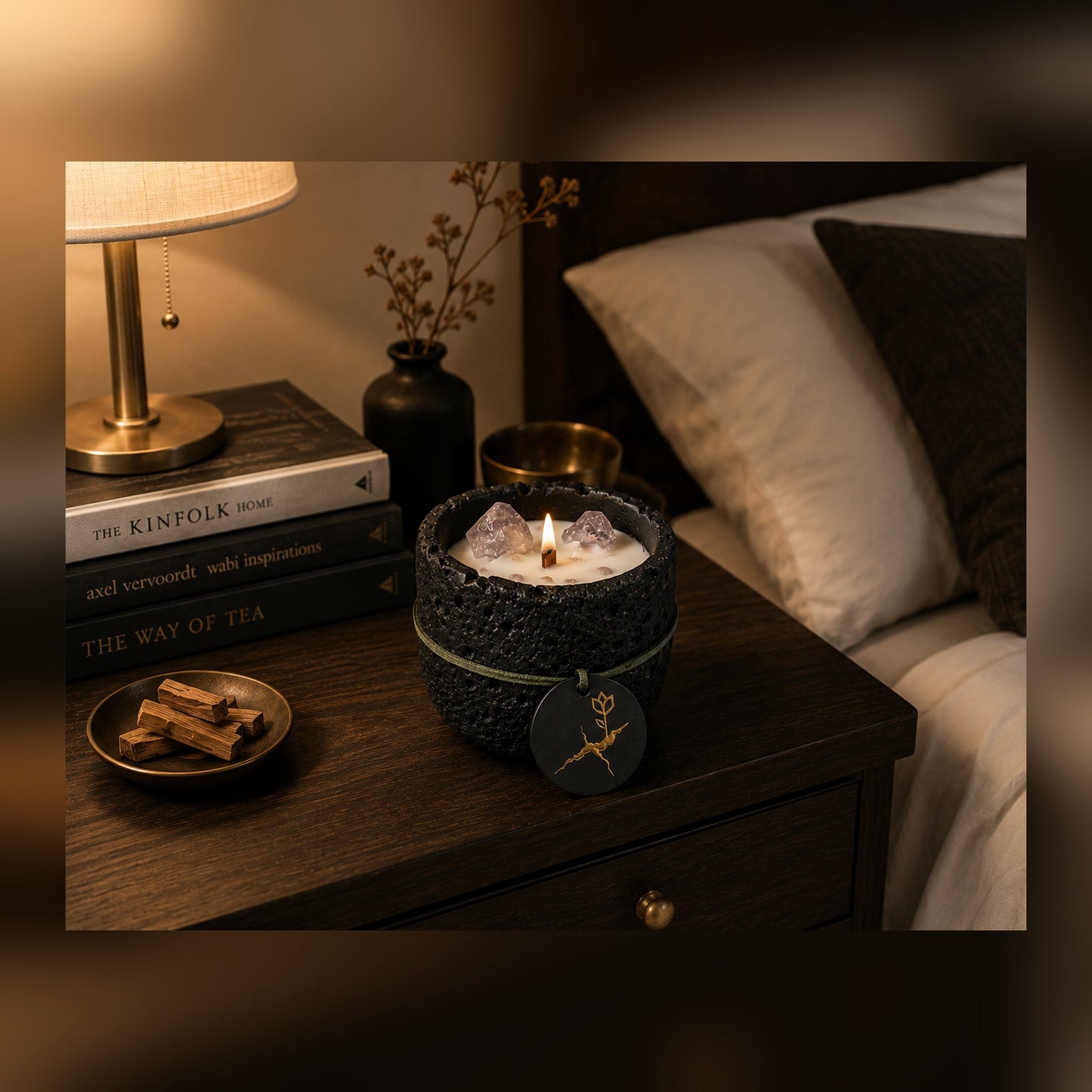 Oudh & Sandalwood Stone Bowl