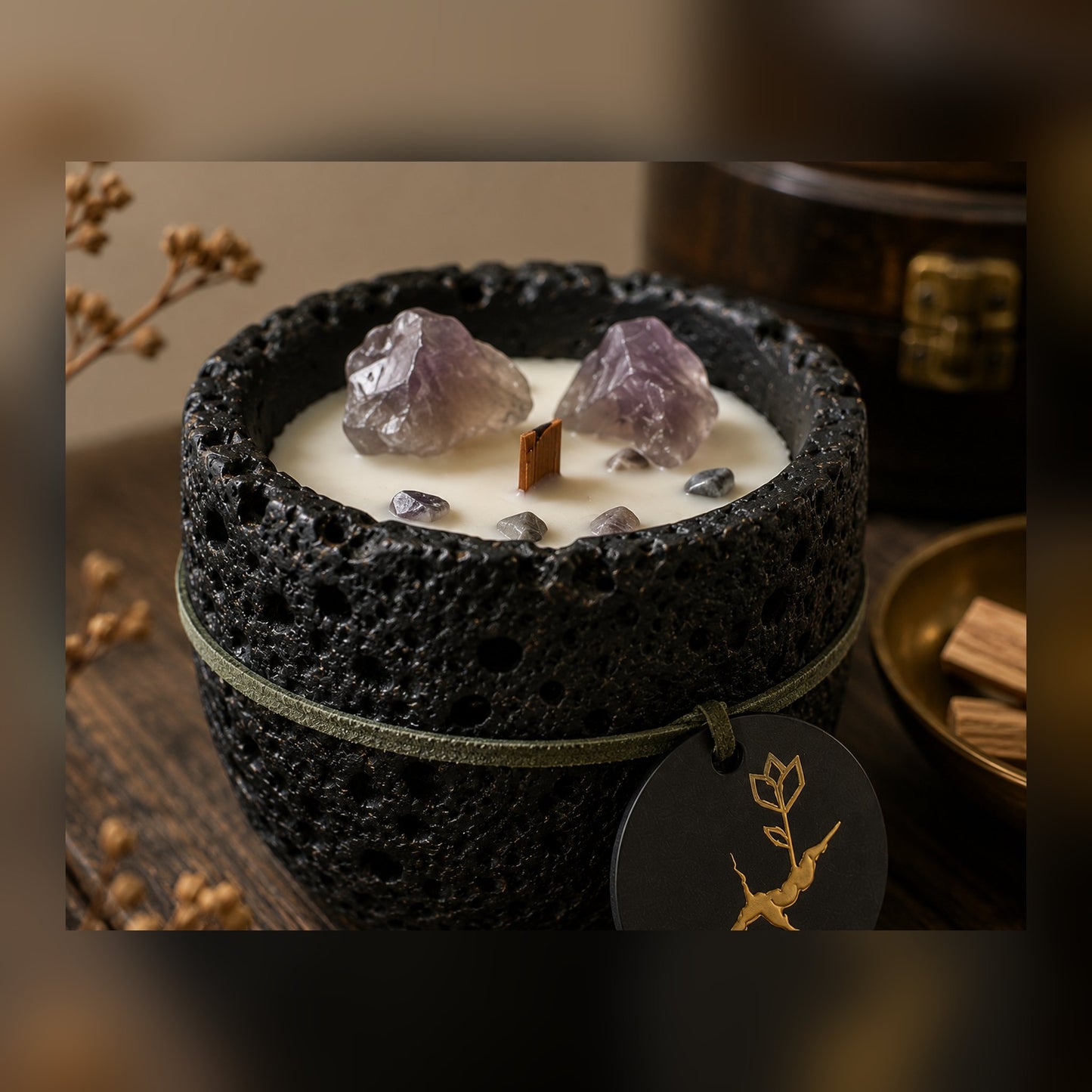 Oudh & Sandalwood Stone Bowl