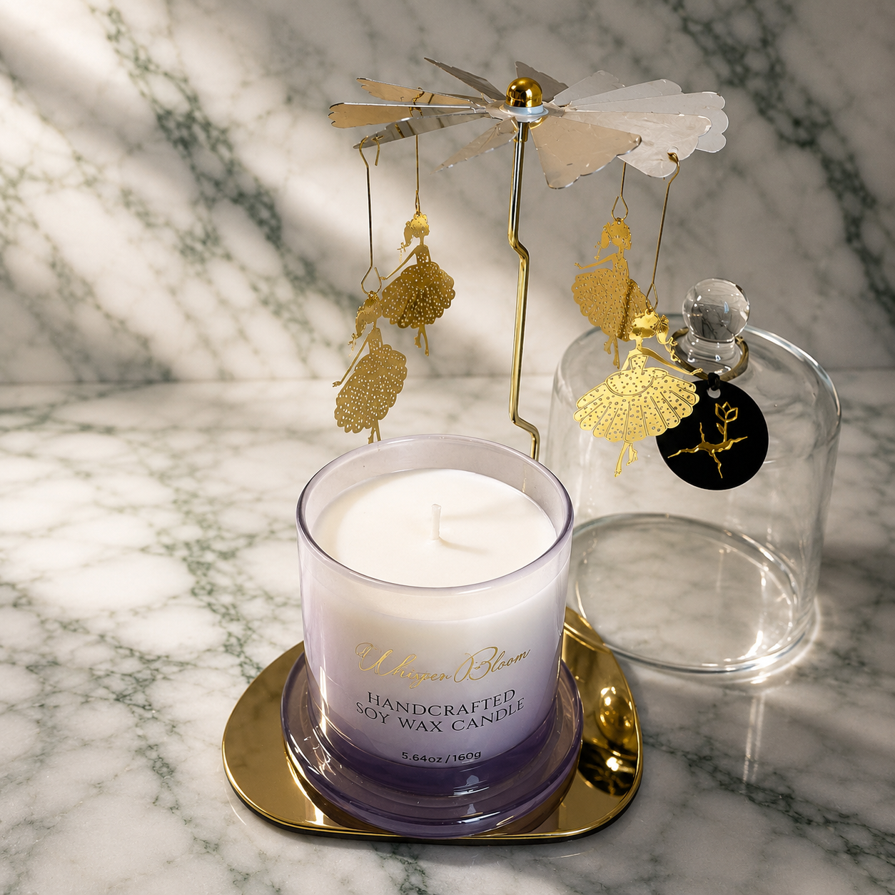 The Ballerina Carousel with a Cloche Candle