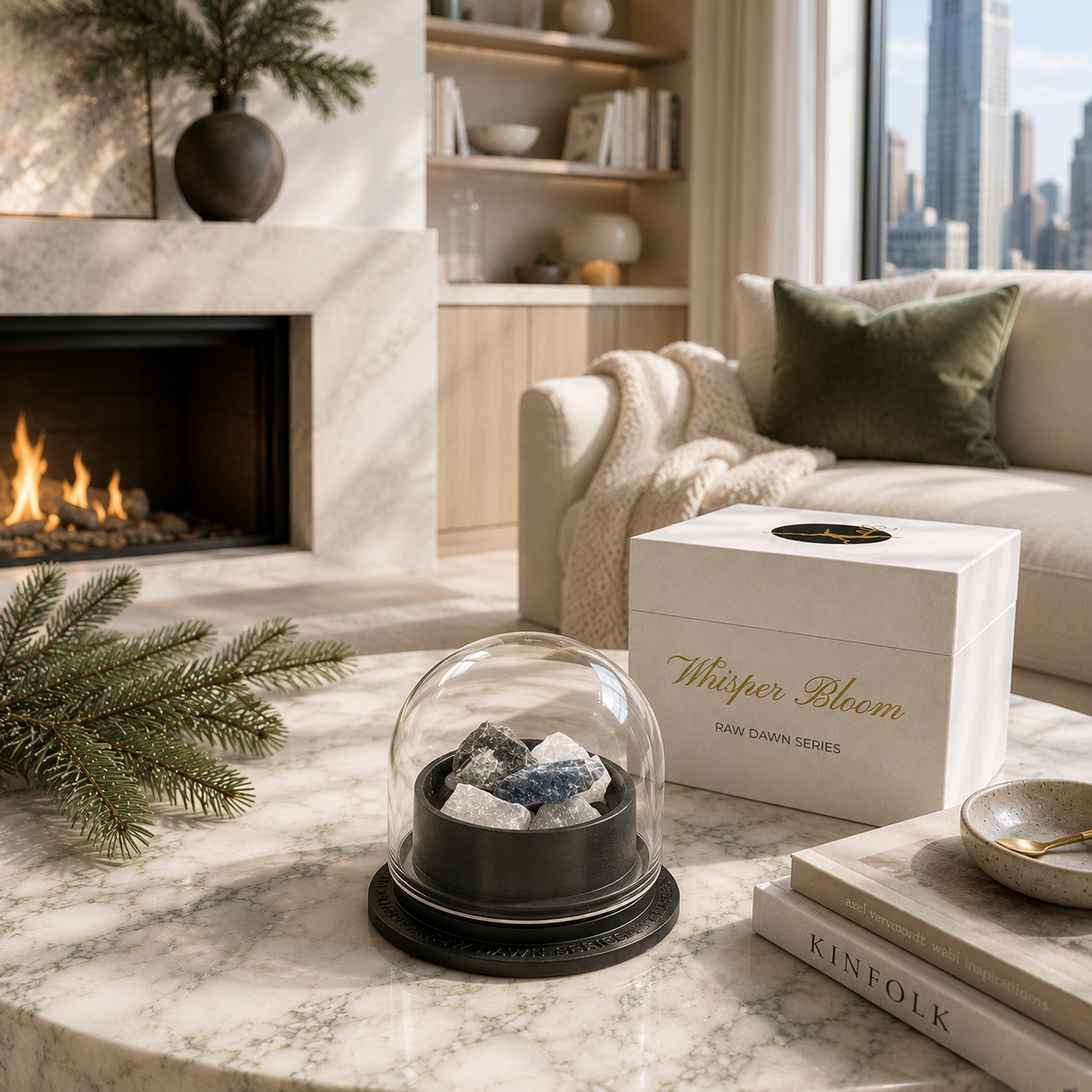Fir & Cedarwood Crystal Diffuser