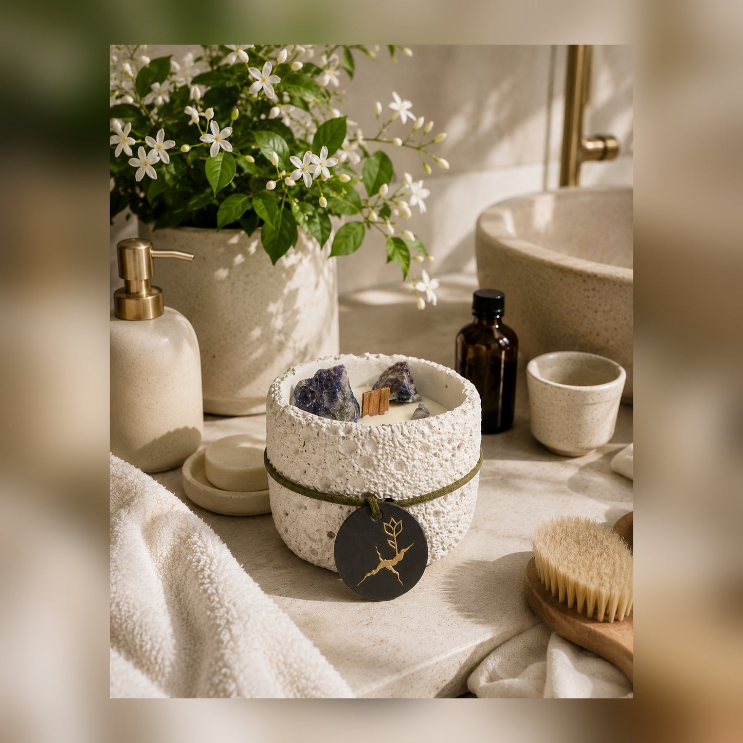 White Tea & Jasmine Stone Bowl